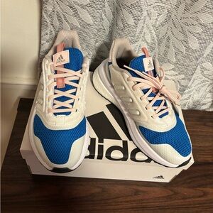 Adidas X_PLRPHASE Blue and White Running Shoes